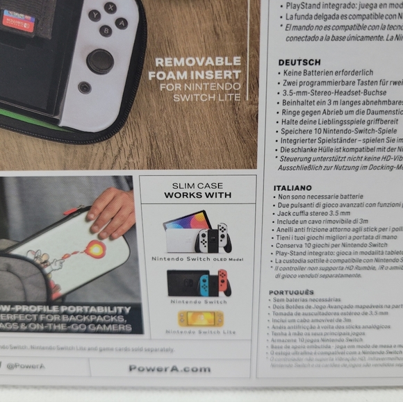 Nintendo Switch Mario PowerA Enhanced WIRED Controller And Slim Case - Picture 4 of 6